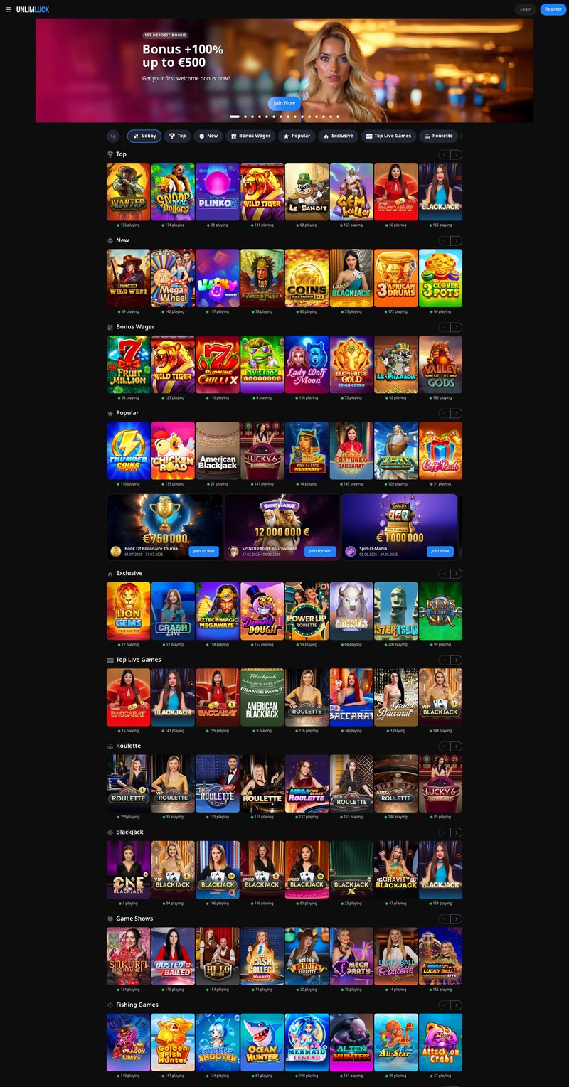 Unlimluck free spins, unlimluck official site
